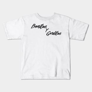 Bonitas Y Gorditas Crest Kids T-Shirt